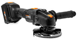 WEN - Amoladora angular inalámbrica, sin escobillas con batería de iones de litio de 20 V máx. 4.0 Ah y cargador (20944), color negro
