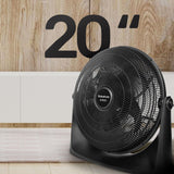 Ventilador de Piso | 2 en 1|3 Velocidades | 20 Pulgadas| Reja Plastica Aerodinamica ECOJET | Silencioso (Menos de 70 dB) | Potencia Unica | Circulador de Aire