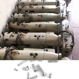 250pcs remaches de acero inoxidable M2-M5 cabeza redonda remache con vástago estriado remaches Nuts remaches sólidos Surtido conjunto