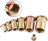 🔩 LiebeWH Juego de Tuercas Remachables Tuercas de Remache de Acero Tuercas de Métrica(M6 (100 pcs/pack