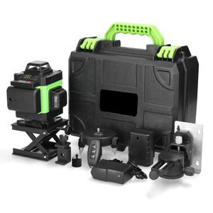 Nivel Laser, Laser Nivelador multifuncional de 16 líneas, Nivel 3°, herramienta de nivelación de batería de litio recargable
