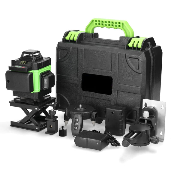 Nivel Laser, Laser Nivelador multifuncional de 16 líneas, Nivel 3°, herramienta de nivelación de batería de litio recargable