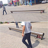 Carretillas de transporte de tuberías de alta resistencia, 1000 kg portátil para tuberías de acero DN400, se mueven fácilmente cargas pesadas (43 cm)