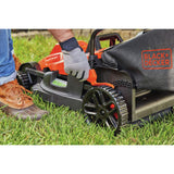 Cortadora de césped BLACK + DECKER - Podadora eléctrica con manubrio de Bicicleta, 38 cm (15 Pulgadas), 10 A, con Cable (BEMW472BH)