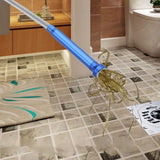 ▶ Herramienta de Limpieza de Drenaje 4 Garras Flexible Larga con Abrazadera de Primavera para Curvas Estrechas