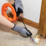 ▶ KLEIN TOOLS Guía jalacables de acero de 0.6 cm × 7.3 m, con diseño optimizado de la carcasa que reduce el esfuerzo de soltura Klein Tools