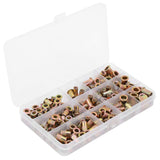 🔩 Juego de tuercas de remache de 150 piezas, 6-32 8-32 10-24 10-32 1/4-20 Modelo Tuerca de remache de acero al carbono Tuerca de remache mezclada, tornillería de sujeción,
