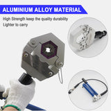 ▶ Herramienta de prensado hidráulica  de CA, kit manual de crimpado de manguera de CA, aire acondicionado de alta presión para accesorios de manguera de púas y abalorio, herramienta de reparación