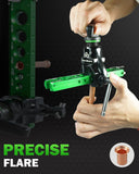 ▶ Herramientas de abocinamiento de 1/4 pulgadas - 3/4 pulgadas, herramienta de abocinada HVAC 45° tipo excéntrico con cortador de tubos para tubo de cobre (kit 5 en 1)