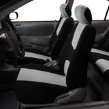 ▶ Fundas de Asiento de Coche de Tres Filas para 7 pasajeros, Ajuste Universal para Coches, Camiones y SUV (Gris) FB050217