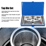 ▶ Juego de machos y matrices de 40 piezas Juego de machos y matrices maestro Juego de herramientas manuales de rosca de rosca de acero de aleación de alta dureza, Juego De Machuelos Y Tarrajas