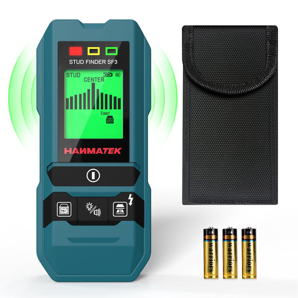 ▶ Buscador de tuberías y cables subterráneos - Buscador de pernos 6 en 1, escáner de pared de alta precisión para detección de cables de CA de madera, metal y vivo, ideal para proyectos de renovación del hogar y bricolaje