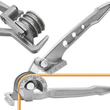 ▶ Dobladora de tubos de 180° para tubos de 3/8", 1/4", 5/16", cobre, latón, aluminio, tubos de acero delgados (dobladora de tubo único)