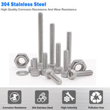 🔩 Mxuteuk - Juego de tornillos M2.5, M2.5 x 4/6/8/10/12/16/20/25 mm, kit de tornillos de cabeza hexagonal de acero inoxidable 304 con llave hexagonal G035-M2.5