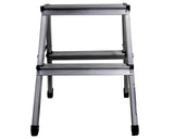 ▶ Escalera de Tijera de 1 escalón Doble Acceso de Aluminio