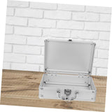 ▶ MALETIN CON RUEDAS Metálico de Aleación de Aluminio Resistente con Cerradura Caja Organizadora Vacía para Herramientas y Maquillaje Compacto y Portátil para Hombre Oficina