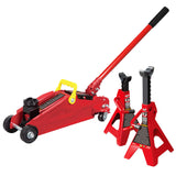 Gato hidráulico para Piso con 2 Soportes de Gato, Capacidad de 1,816 kg (T82001)