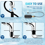 ▶ Vejiga de Drenaje, 3 Piezas Limpiadores de Drenaje de Goma Kit de Desobstrucción de Drenaje Kits de Desobstrucción de Bloqueo de Drenaje para Fregaderos de Cocina, Duchas