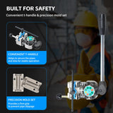 ▶ Herramientas de abocinamiento de línea de freno, juego de herramientas de abocinamiento de 45 y 37 grados, kit de herramientas de abocinamiento de doble burbuja para líneas de freno