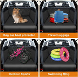 ▶ Protector de cajuela de auto, antideslizante, impermeable, para asiento trasero de perro, duradera, lavable, universal, para auto, camión, SUV (negro)
