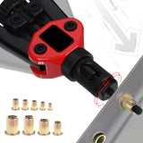 🔩 Kit de surtido de tuercas de remache métricas y SAE, M3-M12#6-32#8-32#10-24 1/4"-20 5/16"-18 3/8"-16 Rivnuts de acero al carbono Tuerca de inserción roscada de cabeza plana