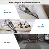 ▶  Aspiradora de Mano, 5000PA Aspiradora Inalámbrico Portatil Potente Aspirador de Coche Seco y Húmedo120w USB Carga Rapida para Coches,Hogar, Oficina, Sofas, Pelos Mascotas