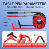 ▶ Medidor de pinza digital multímetro de 4000 abalorio con amplificador NCV, ohmios, voltios, mide corriente CA, voltaje CA/CC, capacitancia, resistencia, diodos, luz de fondo de frecuencia de