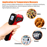 Termómetro infrarrojo digital de lectura instantánea sin contacto con láser de 9 puntos y retroiluminación (NO apto para humanos) -58 ℉ ~ 1022 ℉ (-50 ℃ ~ 550 ℃)