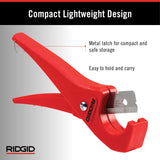 Cortador PC-1250, Mangos de Tijera, Para Tuberías y Tubos Plásticos, Cuchillas Reversibles, Rojo RIDGID