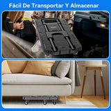 Carro de Mano Plegable,Diablito de Carga Plegable,Plegable para Carretilla de Mano con 6 Ruedas y 2 Cuerdas Elásticas para Equipaje,Hogar,Viaje,Mudanza,Oficina