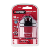 ▶ Candado de hierro, 50 mm, llave anti-ganzúa, blíster