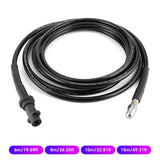 ▶ Manguera de limpieza de tuberías de desagüe, hidrolavadora, desagüe de alcantarillado, manguera de agua para limpieza de automóviles, compatible con la serie K de (8 metros)