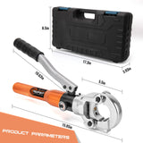 ▶ Prensado de tubos de cobre, con mordazas de 1/2 pulgadas, 3/4 pulgadas, 1 pulgada, accesorios de tubo de cobre, herramienta hidráulica de prensado de tuberías para Pro Press, accesorios