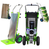 Carretilla eléctrica para Subir escaleras, Carretilla eléctrica de 800 W, Carretilla para Objetos Pesados con batería de Litio, Capacidad de Carga de 220 kg, para Subir y Bajar escaleras, 24 Ah