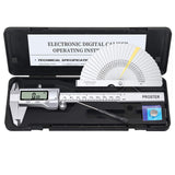 ▶ Kit de Calibre Digital 150mm / 6" Pie de Rey con Galga de Espesores 32 Hojas Acero Inoxidable Calibrador Digital Medición Métrica/Fracciones/Pulgadas para Ancho Longitud Profundidad y Diámetro