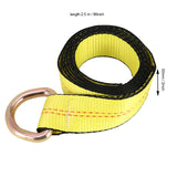 ▶ Paquete de 6 correas de remolque de 2 pulgadas x 8.2 pies con anillo en D para elevación de ruedas, camión de auxilio, remolque, remolque, de 2 pulgadas x 8.2 pies