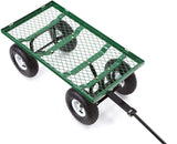 Carro de jardín de acero GOR400-COM con lados extraíbles, 400 libras. Capacidad, color verde Gorilla Carts -