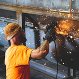 ▶ - 8 paneles de 10 onzas de soldadura de alta calidad, 100% algodón, interior y exterior de lona de pato, protector duradero, resistente, The Drifter (bronceado rancho, oliva), 7.25 Welder Nation