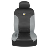 ▶ Cubiertas de Asientos Negros para Asientos Delanteros, Protectores de Asientos con molduras de Panal Grises Cubras de Asiento automotriz para Autos Camiones y SUV (Juego de 2) -  Caterpillar Flexfit