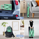 Carritilla de Mano Plegable, Pequeño Dolly, Portátil con Ruedas, Dolly Ligero para Mochila - de Carga Compacto y Plegable para Transporte Fácil,carrito plegable con ruedas,carro plegable con ruedas