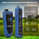 Buscador de tuberías y cables subterráneos  , probador de cables F02 Pro para localizar cables, cables de control de localización de cables cables de valla de mascotas, hasta 3 pies de profundidad de 1640