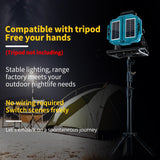 ▶ Lámpara de trabajo recargable, luz de trabajo recargable de 16500 mAh/50000 lm/3 modos de iluminación, luz de trabajo LED para emergencia al aire última intervensión,