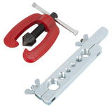 Herramienta de abocinamiento de tubos de cobre, latón y aluminio con barra de abocinamiento de bloqueo de palanca y cono flotante para tamaños de 3/16 a 5/8 pulgadas diámetro exterior