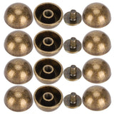 🔩 30 Juegos de Pies de Bolso, Cabeza de Clavo, Remaches Redondos de Metal, Tornillo de Hongo para Bolso Artesanal de Cuero, Decoración de Zapatos