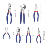 Workpro 7-piece Pliers Set (8" Groove Joint Pliers, 6" Long Nose, 6" Slip Joint, 7" Linesman, 8" Slip Joint)