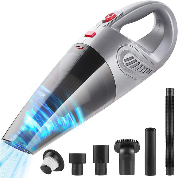 ▶  Aspiradora de Mano, 5000PA Aspiradora Inalámbrico Portatil Potente Aspirador de Coche Seco y Húmedo120w USB Carga Rapida para Coches,Hogar, Oficina, Sofas, Pelos Mascotas