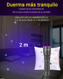 ZARLURY Lámpara de Luz Negra Ultravioleta de 365nm, Linterna UV USB Recargable de Alta Potencia,Luz Ultravioleta para Orina de Mascotas, Escorpiones, Higiene, Joyas, Billetes, Resina curada,IPX5