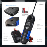 Probador de circuito eléctrico eléctrico abierto y corto para automóvil, para disyuntores, DC 6-42 V, Azul