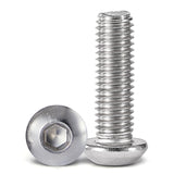 Cicidorai Tornillos de cabeza de botón M5-0,8 x 12 mm, acero inoxidable 304 18-8, llave Allen, roscas de máquina completa, cantidad de 50