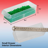 ▶ Dawer Hardware & Craft Plastic Cabinet, Red & Black